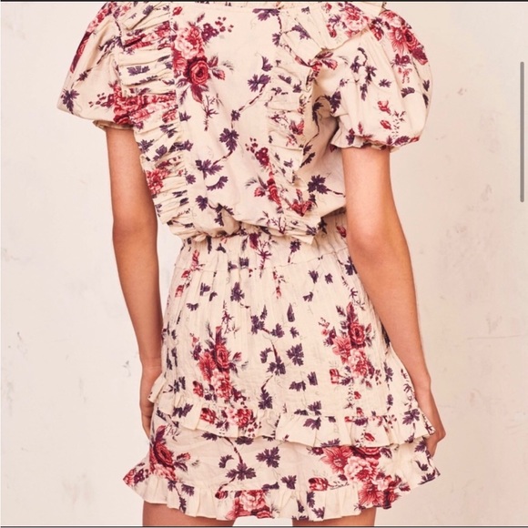 LoveShackFancy Sutton Mini Dress Floral - Picture 3 of 9